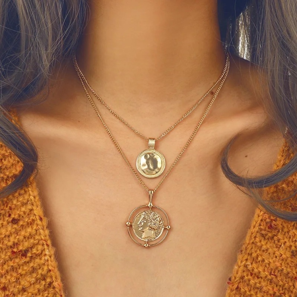 New Vintage 18 K Gold plated necklace - Picture 2 of 6